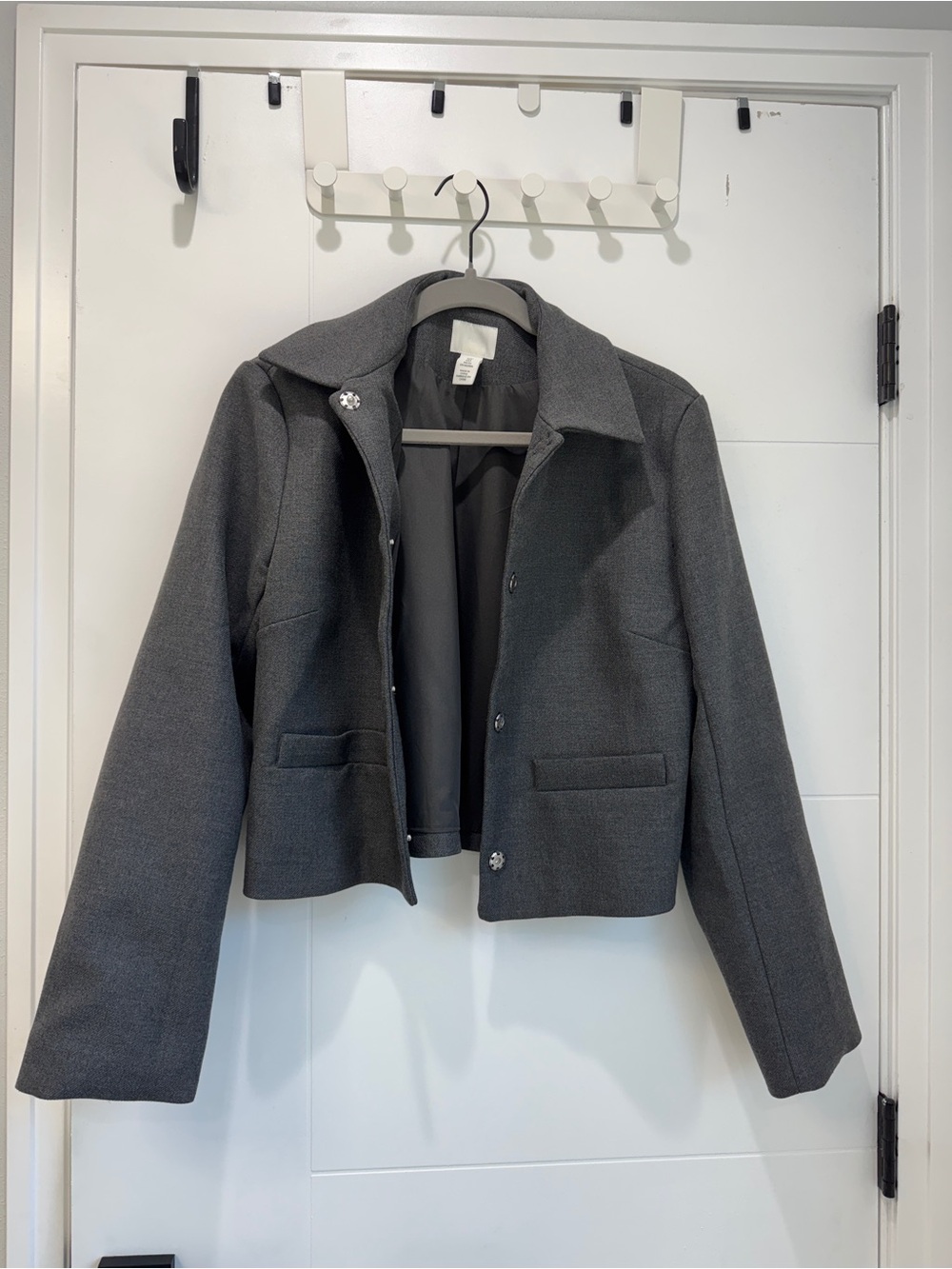 H&M Dark Gray Cropped Blazer
